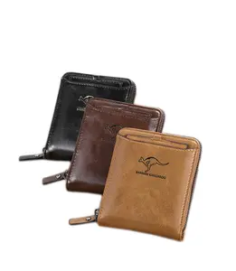 Customized Mens Luxury Wallet Men Pu Leather Slim Credit Card Holder Rfid Blocking Wallet Leather