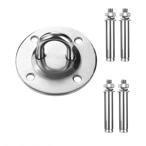 Eda Yoga Circular Mounting Plate With <b>Spring</b> Hook Set For Ceiling Fitness Equipment - Product Image 4