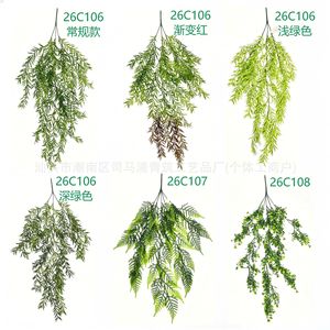 Vignes artificielles Honeyes à suspendre au mur, verdure 30cm-190cm, bouquet de plantes décoratives en plastique PE style campagnard - Product Image 1
