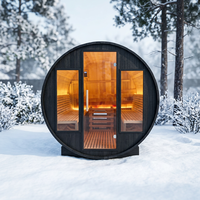 Ruang Sauna Rumah Tangga yang Dapat Disesuaikan Berbagai Pilihan Dimensi Sauna Kering Kayu Solid untuk Kamar Mandi Villa