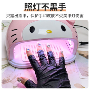 Guantes de Nitrilo Desechables Intco, Talla M, UPF 50+, Protección para Arte de Uñas, No Estériles, de un Solo Uso, Textura Suave, Sin Látex - Product Image 3