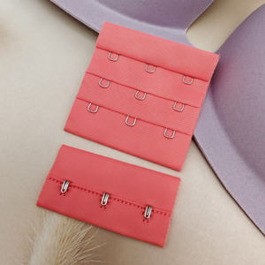 Women <b>Underwear</b> <b>Accessories</b> Black/White/Red Soft Comfortable 3 Rows 3 Hooks Elastic Bra Extension Clip Hook And Eye Bra Tape - Product Image 4