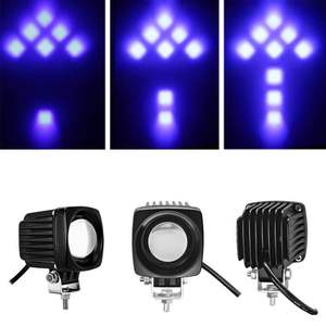 ไฟเตือน LED 2.4นิ้วพร้อมลูกศรไฟแดงน้ำเงินความปลอดภัย9LEDs 80V <span class=keywords><strong>DC</strong></span> สำหรับรถยกรถบรรทุก - Product Image 5