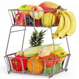 Cesta de rolamento de frutas, cesta com rodas, carrinho de armazenamento de cozinha, multicamada, rotativo, prateleira de armazenamento de frutas e vegetais para cozinha