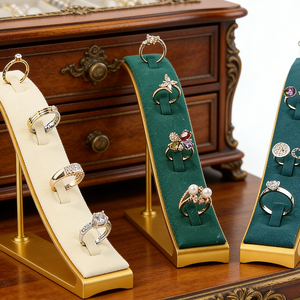 แท่นโชว์แหวนโลหะสำหรับงานออกแบบแฟชั่น ชั้นวางโชว์เครื่องประดับสำหรับตู้โชว์ - Product Image 6