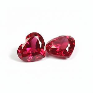 Piedra Preciosa de Rubí Rojo de Corte Elegante Cultivada en Laboratorio, Calidad VVS, Escala de Dureza de Moh 9.0, Certificada por Terceros - Product Image 1