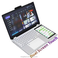 The Latest Dual Screen Ultra Slim Laptops Brand New Notebook N100 2.9Ghz 32Gb Ram 2Tb Ssd Multi-Purpose Device Business Laptop