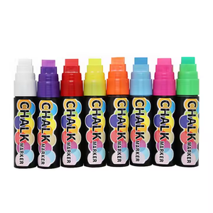 Marqueur <span class=keywords><strong>liquide</strong></span> à <span class=keywords><strong>craie</strong></span> de couleur vive, <span class=keywords><strong>feutre</strong></span> géant de 15mm, non toxique, facile à nettoyer, pour les artistes de tous âges - Product Image 4