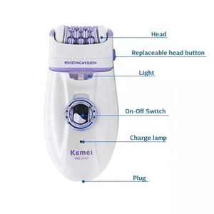 Kemei KM 2668 Small Beat - <span class=keywords><strong>Depiladora</strong></span> Eléctrica 2 en 1 para Mujer, Venta al por Mayor - Product Image 2