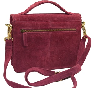 High Demand Luxury <b>Lady</b> Crossbody <b>Messenger</b> <b>Bag</b> Handmade Suede Leather with Antique Design and Striped Pattern for Evening Use - Product Image 4