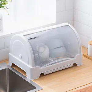 Plastik saklama kapları bulaşık kurutma makinesi raf mutfak bulaşıklık mutfak düzenleyici depolama bulaşıklık süzgeç drenaj tepsisi