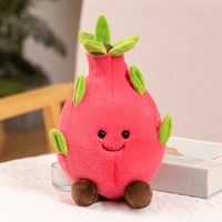 Kawaii Mini Fruit Knuffels 20Cm Gevulde Maïs Watermeloen Pluche Kinderen Knuffels Promotiedier