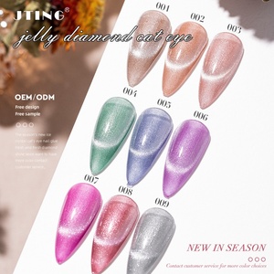 JTING Esmalte de Gel Magnético Ojo de Gato Efecto Diamante en 9 Colores, Colección de Geles Ojo de Gato, Libre de TPO y HEMA, OEM ODM, Esmalte de Uñas en Gel - Product Image 2