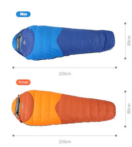 Saco de Dormir de Nailon para Acampar al Aire Libre, Estilo Momia, con <span class=keywords><strong>Plumas</strong></span> de Ganso, Resistente al Frío - Product Image 2