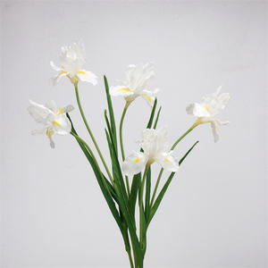 Fantastiques fleurs artificielles <span class=keywords><strong>iris</strong></span> café d'automne, aspect réaliste en PU, <span class=keywords><strong>iris</strong></span> Alice, décoration de centre de table pour mariage, pour la Saint-Valentin - Product Image 6
