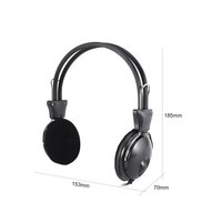 Headset Bisnis LINX dengan Mikrofon untuk PC Kabel 3.5mm 1.5M Speaker 40MM Tahan Air IPX3