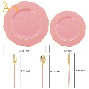 מכירות בתפזורת חם מכירות בתפזורת צלחת פלסטיק חד פעמית עבור מסיבת חתונה - Product Image 3
