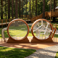 Grand équipement de jeu à thème avec structure de grimpeuse en filet et toboggan tubulaire, aire de jeux extérieure pour enfants pour écoles et parcs communautaires