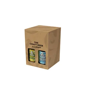 Cardboard packaging box for wine carrier beer can holder box