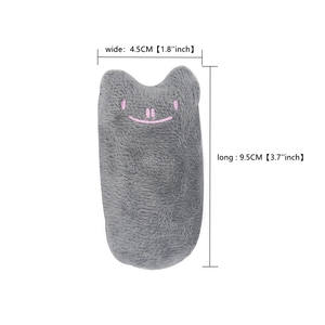 Juguete de peluche moderno de dibujos animados para perros, con expresión facial de perro, anillo de papel y hierba gatera, interactivo, resistente a mordidas y realista, para molares. - Product Image 3