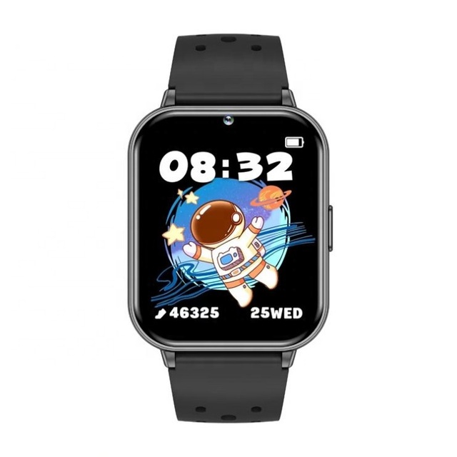 Kids Outdoor Care Smart Watch 1.83" Screen Camera AI Voice Assistant Heart Rate Monitor SOS Square Smart Watch