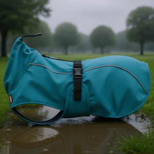 Imperméable pour chien Vimy, taille S, bleu pétrole, vêtements imperméables pour animaux de compagnie - Product Image 3