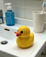 Haut-parleur canard étanche, mini haut-parleur sans fil flottant en forme de canard en caoutchouc, haut-parleur de salle de bain pour la douche des enfants