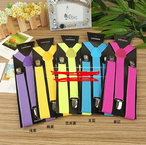 厂家直销价格七彩定制Logo吊带夹男女全彩吊带批发 - Product Image 3