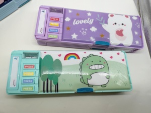 Simpatico cartone animato multifunzione astuccio con temperamatite cancelleria portapenne Organizer - Product Image 2