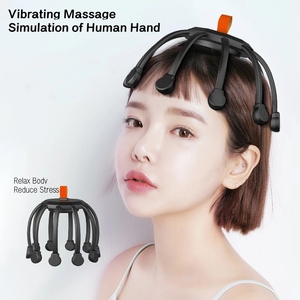 Vibration en Silicone de haute qualité 10 têtes <span class=keywords><strong>Massage</strong></span> de tête d'<span class=keywords><strong>araignée</strong></span> masseur de tête de pieuvre électrique pour la détente et la santé - Product Image 6