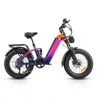 Vélo de montagne électrique à suspension intégrale 48V 52V 60V 1500W Ebike, cadre en alliage d'aluminium, vélo électrique haute vitesse longue portée