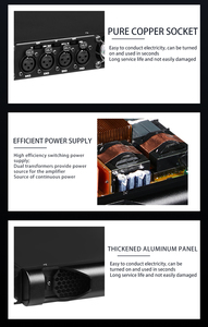 K-450 amplificador 2CH 450W giai đoạn âm nhạc kỹ thuật số nâng cấp bảng điều khiển phía trước âm thanh lớp D 1U di động khuếch đại công suất chuyên nghiệp - Product Image 4