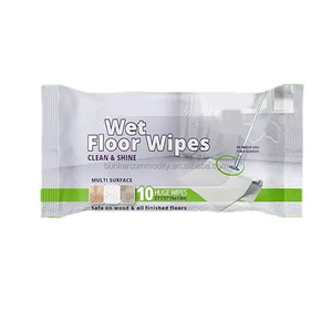 Lingettes humides jetables de luxe écologiques pour sols et cuisines, grand format, avec logo personnalisé - Product Image 4