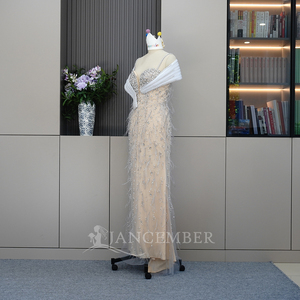 <span class=keywords><strong>Haute</strong></span> <span class=keywords><strong>Couture</strong></span> Plumes Robes <span class=keywords><strong>De</strong></span> Soirée Dubaï <span class=keywords><strong>Robe</strong></span> <span class=keywords><strong>De</strong></span> Soirée Cristaux Perlés <span class=keywords><strong>Robe</strong></span> <span class=keywords><strong>De</strong></span> Fête D'anniversaire Fiançailles Lskh01 - Product Image 5