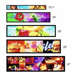 LCD Digitaal Signage Advertentie Speler Uitgerekte Bar Type Volledig Kleuren Scherm Winkel Reclame Display WiFi Afstandsbediening - Product Image 2