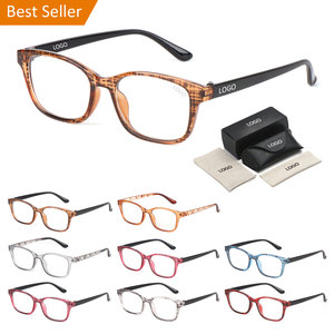 Thời trang PC kính để đọc Độ phóng đại Nhựa Unisex Khung đầy màu sắc chống hình chữ nhật màu xanh Kính đọc sách - Product Image 1