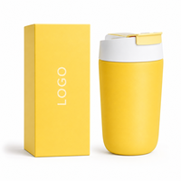Mug à café personnalisé avec logo, 360 ml, avec couvercle 2-en-1, gobelet de voyage réutilisable pour les commandes OEM ODM de produits de boisson