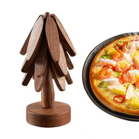 Ensemble de dessous-de-plat en bois écologique nordique, résistants à la chaleur, pour protéger les surfaces des casseroles et des plats de cuisine, design durable