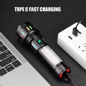 Shingel sạc USB IP65 cắm trại dẫn đèn pin với trắng <span class=keywords><strong>Laser</strong></span> bên Đèn & mạnh mẽ hợp kim nhôm thiết kế - Product Image 6