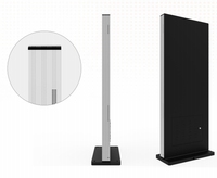 Support de sol intérieur 2k 4k Full HD 32 43 55 65 pouces Totem de signalisation numérique verticale à écran tactile système PC Android pour magasin et bureau