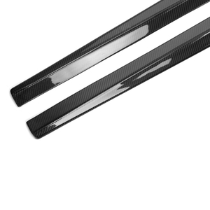 F10 brillante de fibra de carbono lado faldas estilo DTM para BMW serie 5 F10 M5 2010-2017 falda lateral - Product Image 2