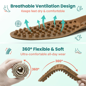 <span class=keywords><strong>Scarpe</strong></span> da Passeggio per Riflessologia e Agopressione, Punta Larga, Sollievo per Fascite <span class=keywords><strong>Plantare</strong></span>, Leggere e Traspiranti, Massaggio per Tutto il Giorno - Product Image 2