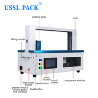 GS-2046 Automatische Papierbanderoliermaschine Kleine Desktop-OPP-Folienmaschine für Banknoten, Karten, Bücher, Gemüsekisten Desktop-Umreifungsmaschine
