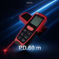 Télémètre laser série SOUTH PD, 60 m, étanche IP54, pour intérieur/extérieur, travaux de topographie et de construction