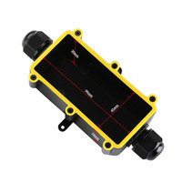 Boîte de jonction étanche à deux voies pour extérieur, niveau de protection IP68, enceintes en PC et en plastique pour câbles, instruments électroniques