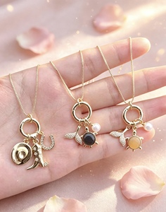 Charm Link <b>Chain</b> for Women Gift Jewelry Wholesale Jewelry Style Popular Design Pearl Turtle Pendant Necklace - Product Image 3