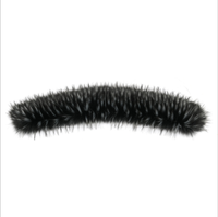 Usine personnalisée Faux renard poignet raton laveur vêtements vêtement tissé en peluche 100% Polyester A4 taille cheveux longs fausse fourrure 10pc/poly sac 150