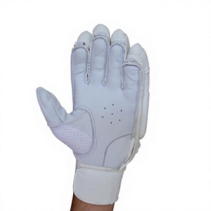 Professional <b>White</b> PU Hand-Stitched <b>Cricket</b> Batting Gloves Right/Left Lightweight High Density Protection Custom Logo OEM - Product Image 5