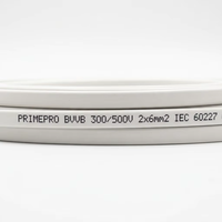 PRIMEPRO BVVB 2x6mm² Flaches Kupferkabel 300/500V PE-Isoliertes Doppeladerkabel für Wohn- und Gewerbeverkabelung