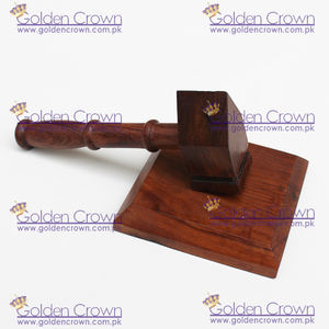 ค้อนไม้กระถินไม้สักสำหรับสมาคมฟรีเมสัน แบบมีกรงเล็บ พร้อมตัวกันเสียง รับผลิตตามแบบ OEM ผู้ผลิตโดยตรง - Product Image 3